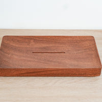 Carved Walnut Tea Tray