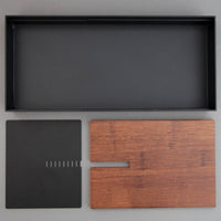 Steel & Bamboo Tea Tray